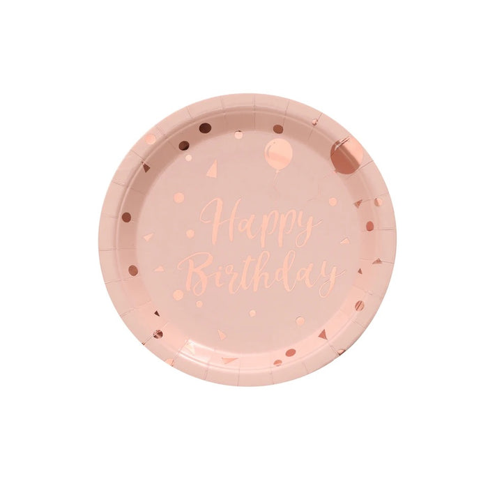 Happy Birthday Rose Gold Party Decorations