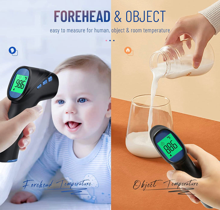 Touchless Forehead thermometer Digital Infrared fever Alert