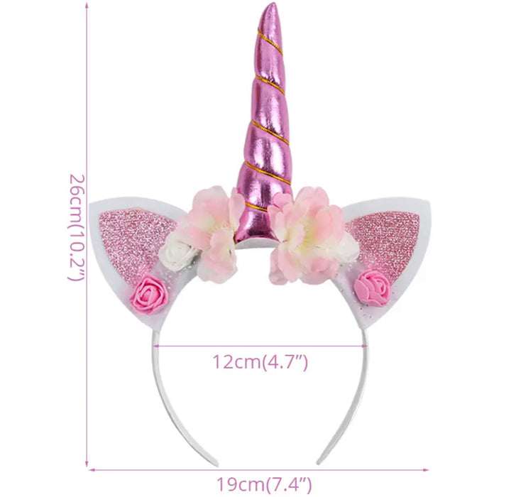 Unicorn Headband with Sash Paper Party decoration