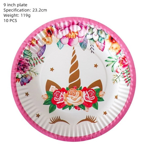 Unicorn Theme Birthday decoration Set C